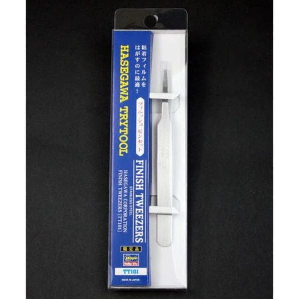 HASEGAWA TT101 高級精密鑷子 圓扁頭 0.1mm