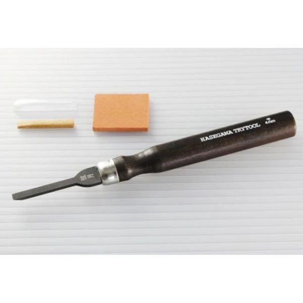HASEGAWA TT111 日本頂級安來鋼鍛造 刻鑿刀 平口 4mm