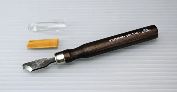 HASEGAWA TT113 日本頂級安來鋼鍛造 刻鑿刀 半圓弧型 直徑10mm