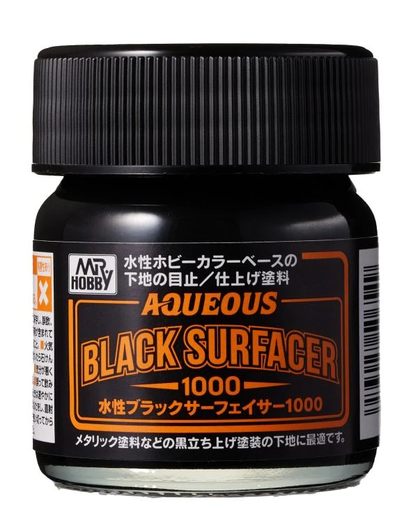 GUNZE 水性液態底漆補土 HSF-03 HSF03 黑色 1000番