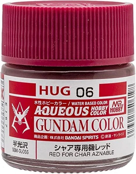 GUNZE 環保水性漆 HUG-06 HUG06 夏亞專用機 半光澤 紅色 10ml