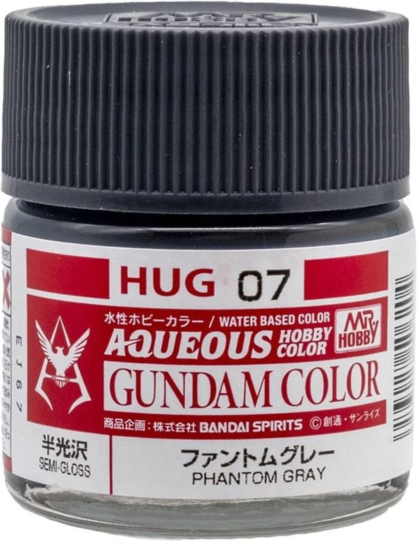 GUNZE 環保水性漆 HUG-07 HUG07 鋼彈用 半光澤 幻影灰色 10ml