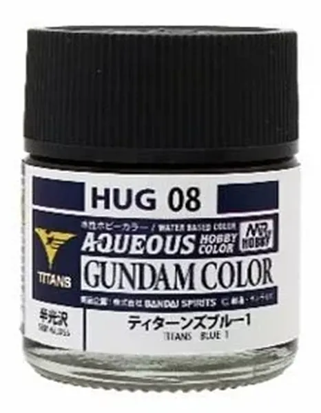 GUNZE 環保水性漆 HUG-08 HUG08 鋼彈MK-II 迪坦斯配色 半光澤 藍色1 10ml