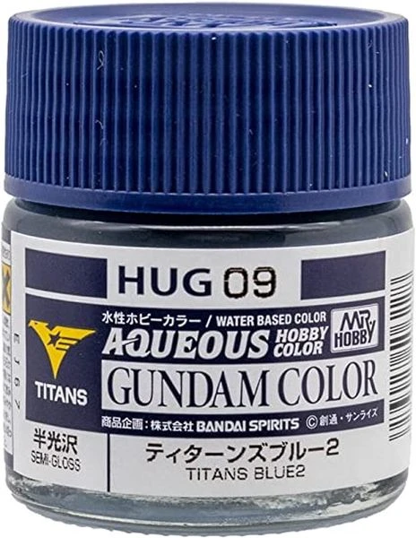 GUNZE 環保水性漆 HUG-09 HUG09 鋼彈MK-II 迪坦斯配色 半光澤 藍色2 10ml