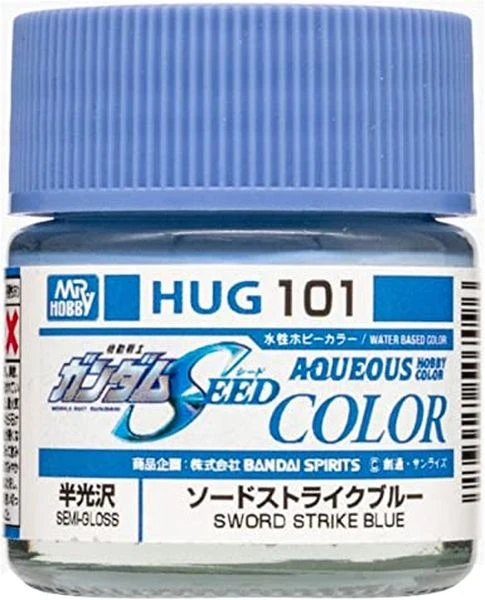 GUNZE 環保水性漆 HUG-101 HUG101 攻擊鋼彈專用劍裝 半光澤 藍色 10ml