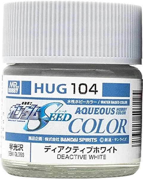 GUNZE 環保水性漆 HUG-104 HUG104 PS裝甲專用未啟動 半光澤 白色 10ml