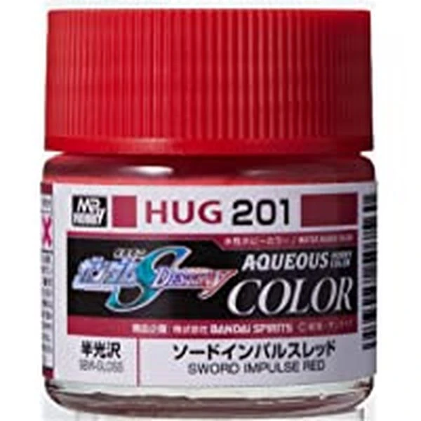GUNZE 環保水性漆 HUG-201 HUG201 脈衝鋼彈專用劍裝 半光澤 紅色 10ml