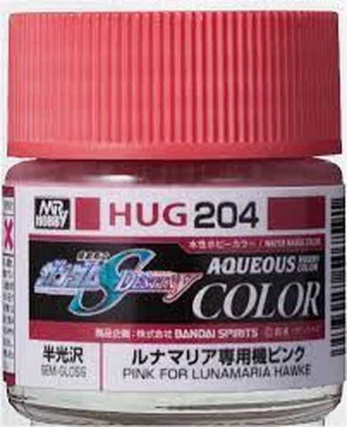 GUNZE 環保水性漆 HUG-204 HUG204 薩克勇士專用 半光澤 朱紅色 10ml