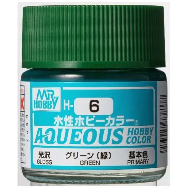 GUNZE 環保水性漆 GH-006 H6 綠色 10ml