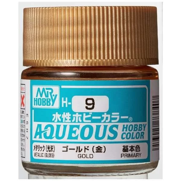 GUNZE 環保水性漆 GH-009 H9 金色 10ml