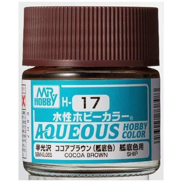 GUNZE 環保水性漆 GH-017 H17 可可棕色 10ml