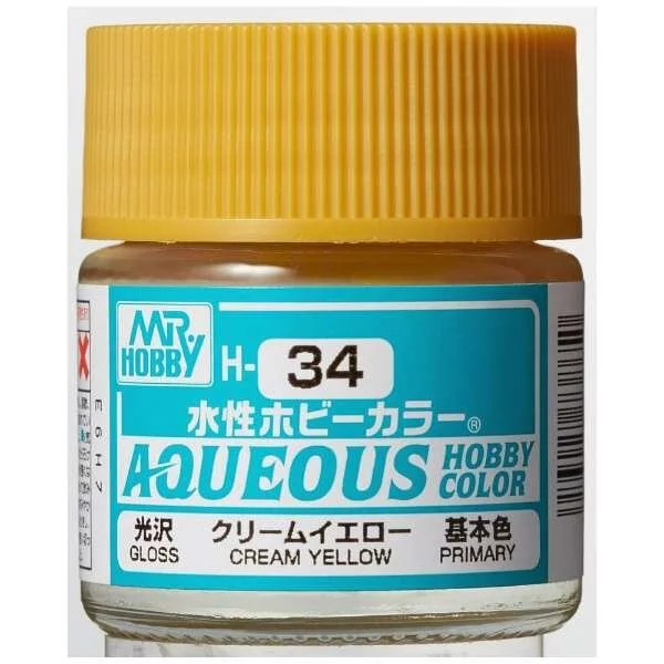 GUNZE 環保水性漆 GH-034 H34 奶黃色 10ml