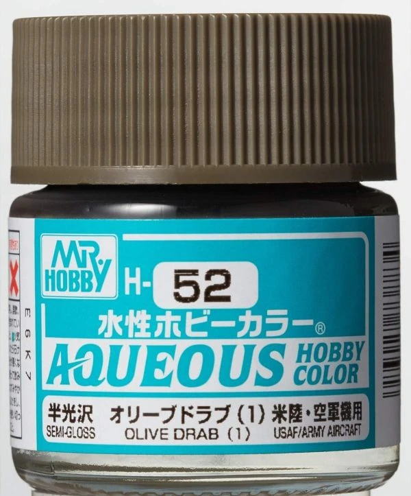 GUNZE 環保水性漆 GH-052 H52 半光澤 橄欖綠色 10ml