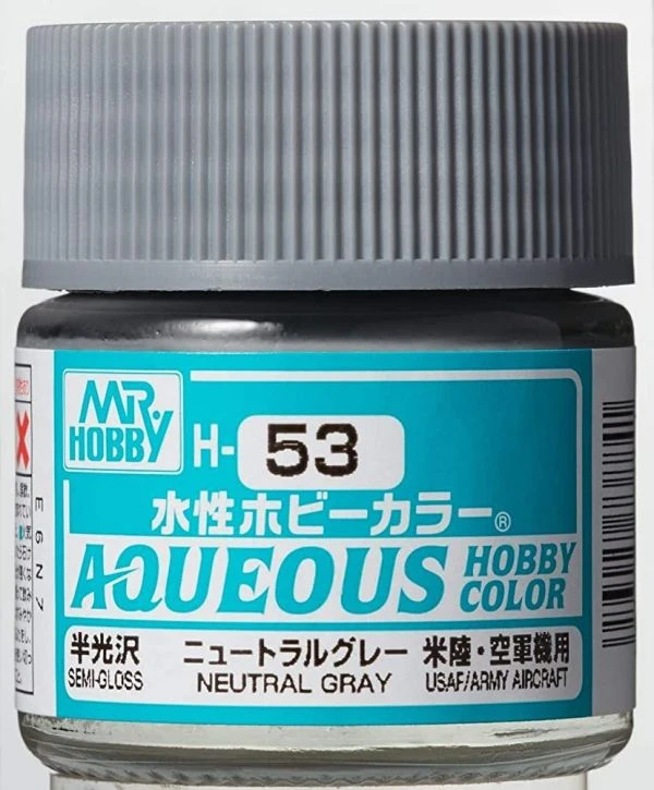 GUNZE 環保水性漆 GH-053 H53 半光澤 中性灰色 10ml