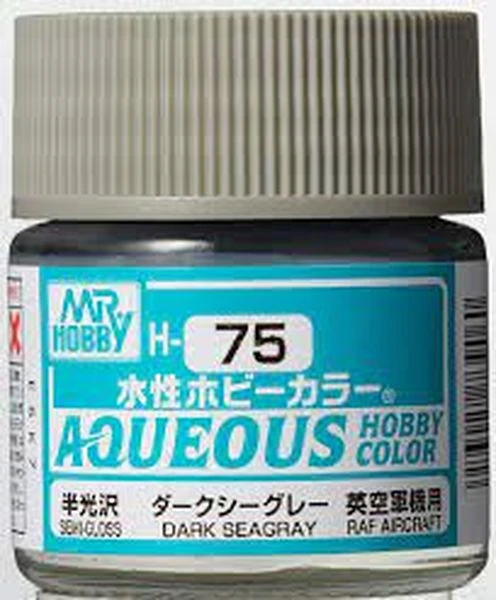 GUNZE 環保水性漆 GH-075 H75 半光澤 暗海灰色 10ml