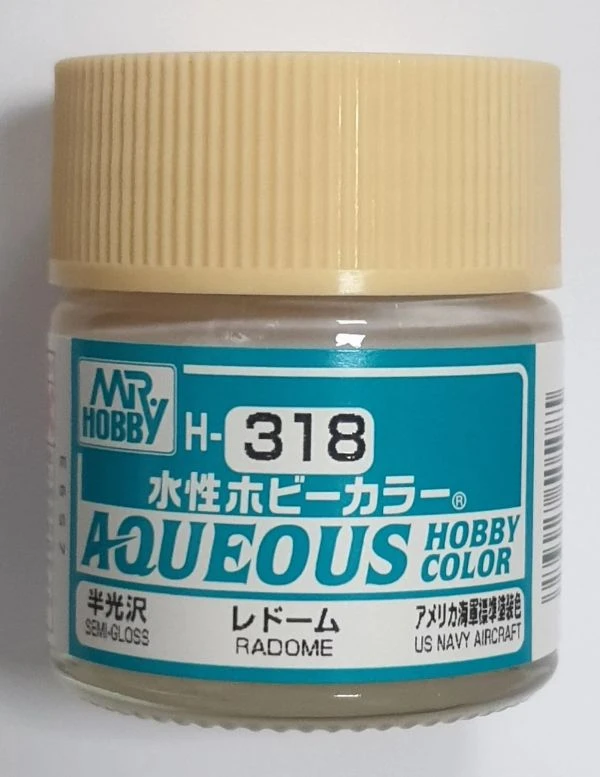 GUNZE 環保水性漆 GH-318 H318 半光澤 雷達罩黃色 10ml