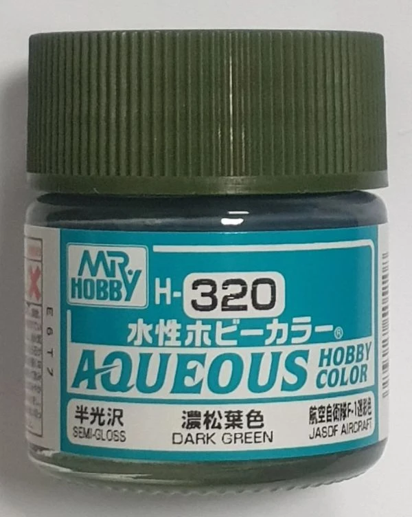 GUNZE 環保水性漆 GH-320 H320 半光澤 暗綠色 10ml