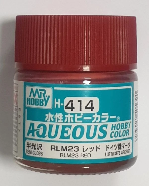 GUNZE 環保水性漆 GH-414 H414 RLM23 半光澤 紅色 10ml