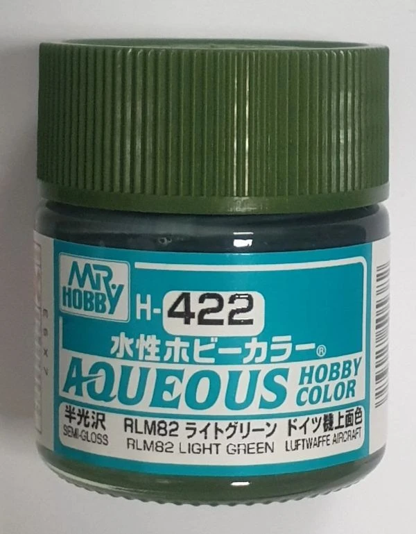 GUNZE 環保水性漆 GH-422 H422 RLM82 半光澤 亮綠色 10ml