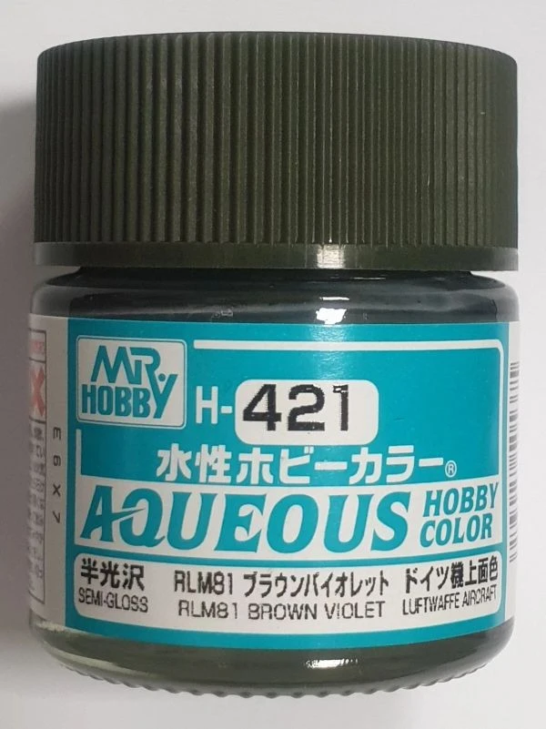 GUNZE 環保水性漆 GH-421 H421 RLM80 半光澤 棕紫羅蘭色 10ml