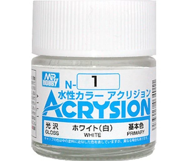 GUNZE 環保水性漆 N-1 N1 亮光 白色 10ml