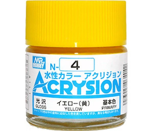 GUNZE 環保水性漆 N-4 N4 亮光 黃色 10ml