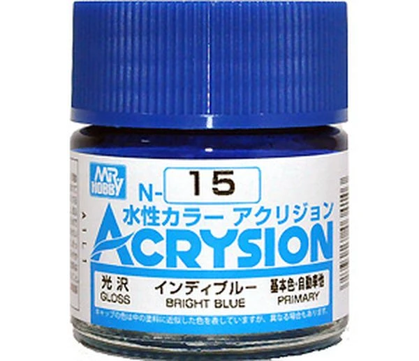 GUNZE 環保水性漆 N-15 N15 亮光 亮藍色 10ml