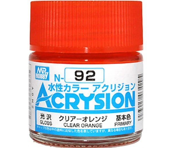 GUNZE 環保水性漆 N-92 N92 亮光 透明橘色 10ml