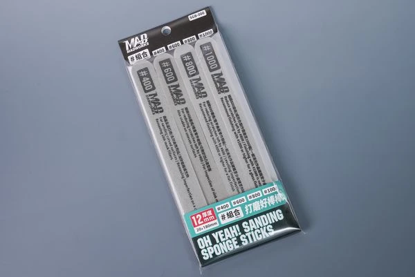MADWORKS SGB-000 海綿款打磨棒組合包400/600/800/1000各一