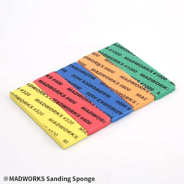 MADWORKS MP5-000 海綿砂紙5mm 綜合包 - #320 #400 #600 #800 #1000 各2片