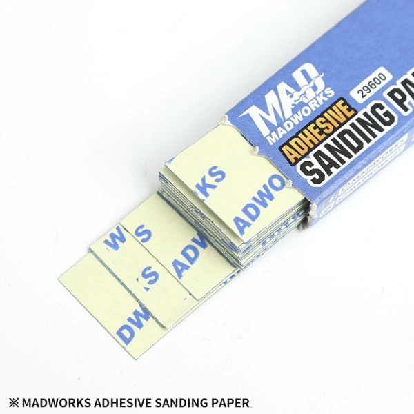 MADWORKS 29600 低黏度背膠砂紙 #600 - 每包20PCS