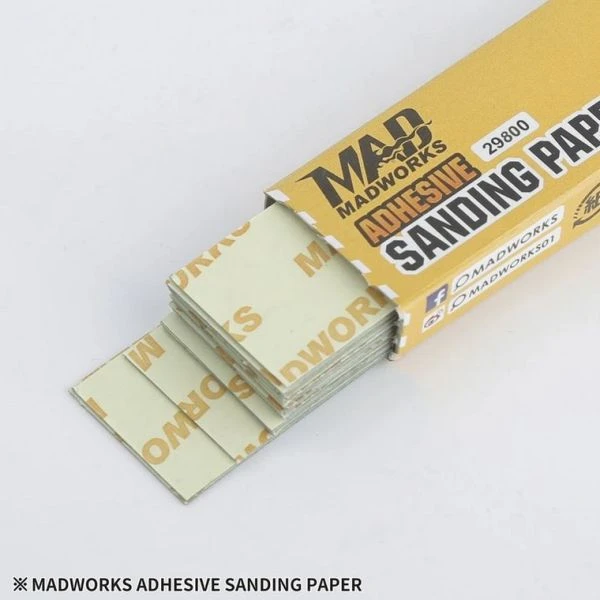 MADWORKS 29800 低黏度背膠砂紙 #800 - 每包20PCS