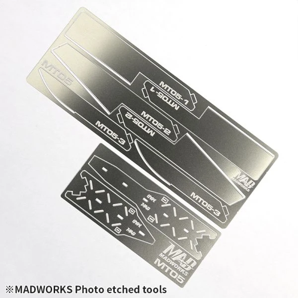 MADWORKS  MT-05 基本蝕刻鉅組(大) - 鋸子*6(長方型,梯型,半圓各2)/加強護蓋*2