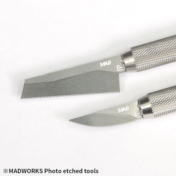 MADWORKS  MT-05 基本蝕刻鉅組(大) - 鋸子*6(長方型,梯型,半圓各2)/加強護蓋*2