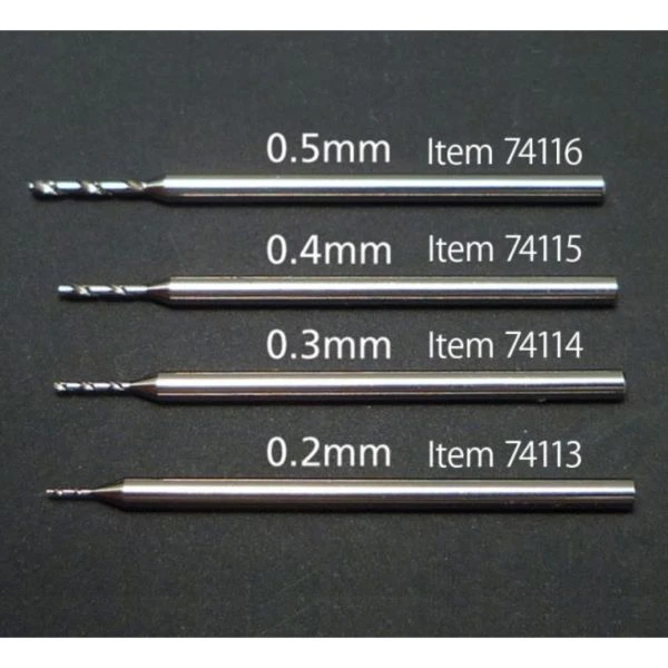 TAMIYA 田宮 精密鑽頭 0.2mm (軸徑1.0mm) #74113