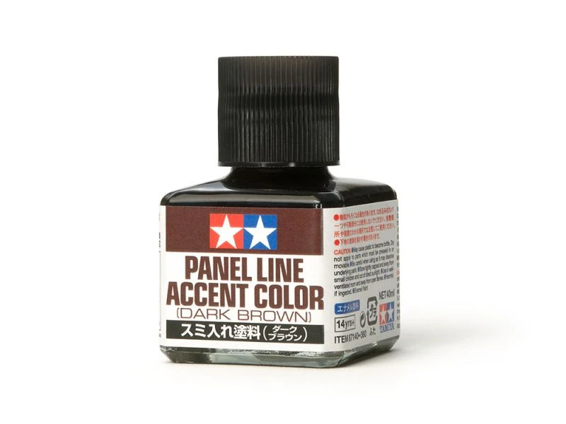 TAMIYA 田宮 墨線液 深棕色 PANEL LINE ACCENT COLOR (DARK BROWN) 40ml #87140