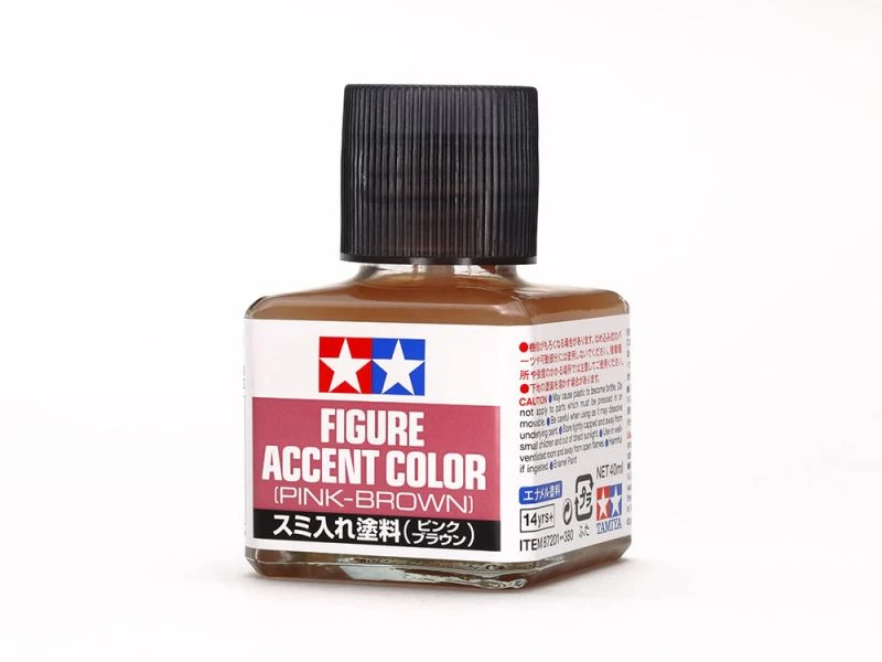 TAMIYA 田宮 墨線液 粉紅棕色 FIGURE ACCENT COLOR (PINK-BROWN) 40ml #87201