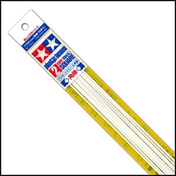 TAMIYA 田宮 改造棒 方形 2mm/長40cm（10入）#70129