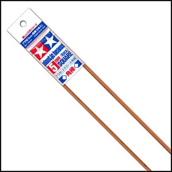 TAMIYA 田宮 改造棒 方形 5mm/長40cm（6入）#70131