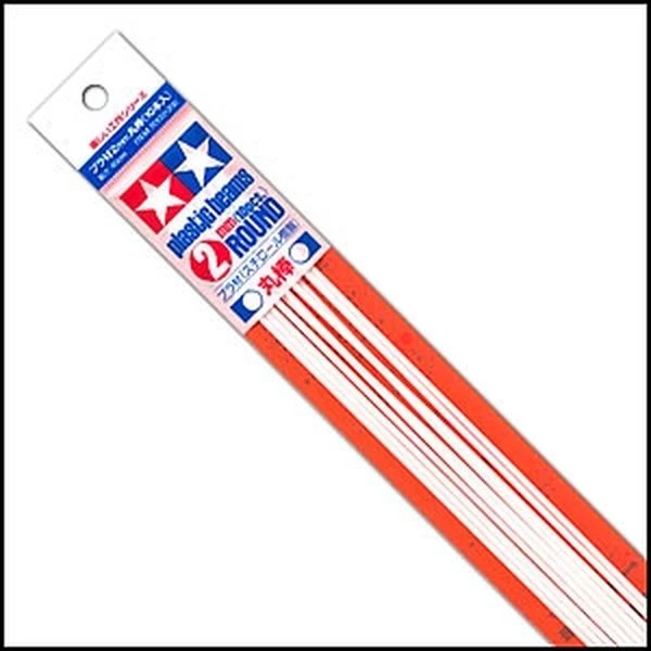 TAMIYA 田宮 改造棒 圓形 2mm/長40cm（10入）#70132