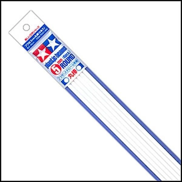 TAMIYA 田宮 改造棒 圓形 5mm/長40cm（6入）#70134