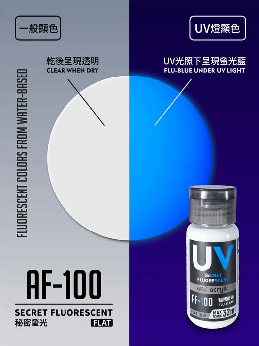 modo摩多製造所 水漆 AF-100 消光 秘密螢光 32ml