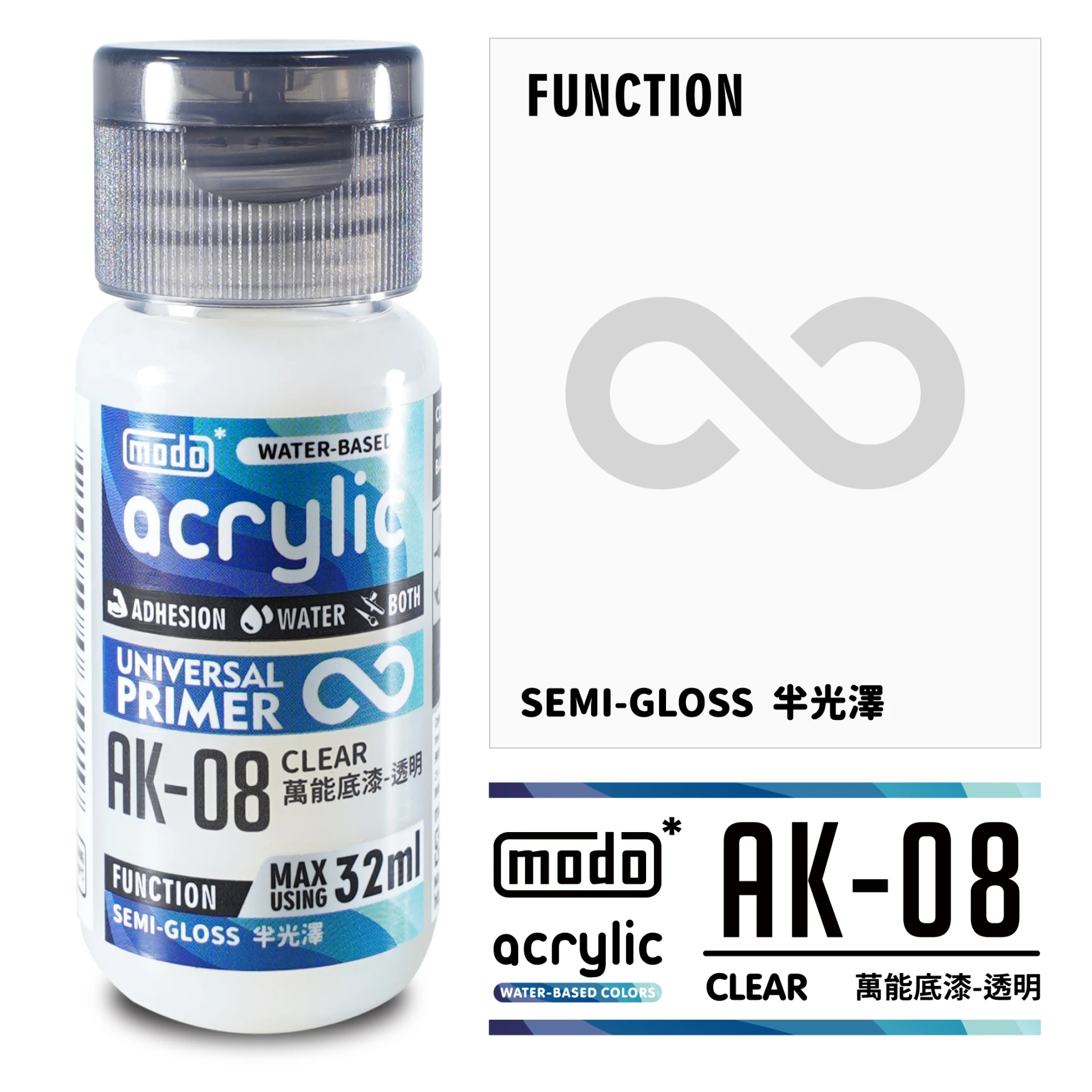 modo摩多製造所 水漆 萬用底漆套色 4色