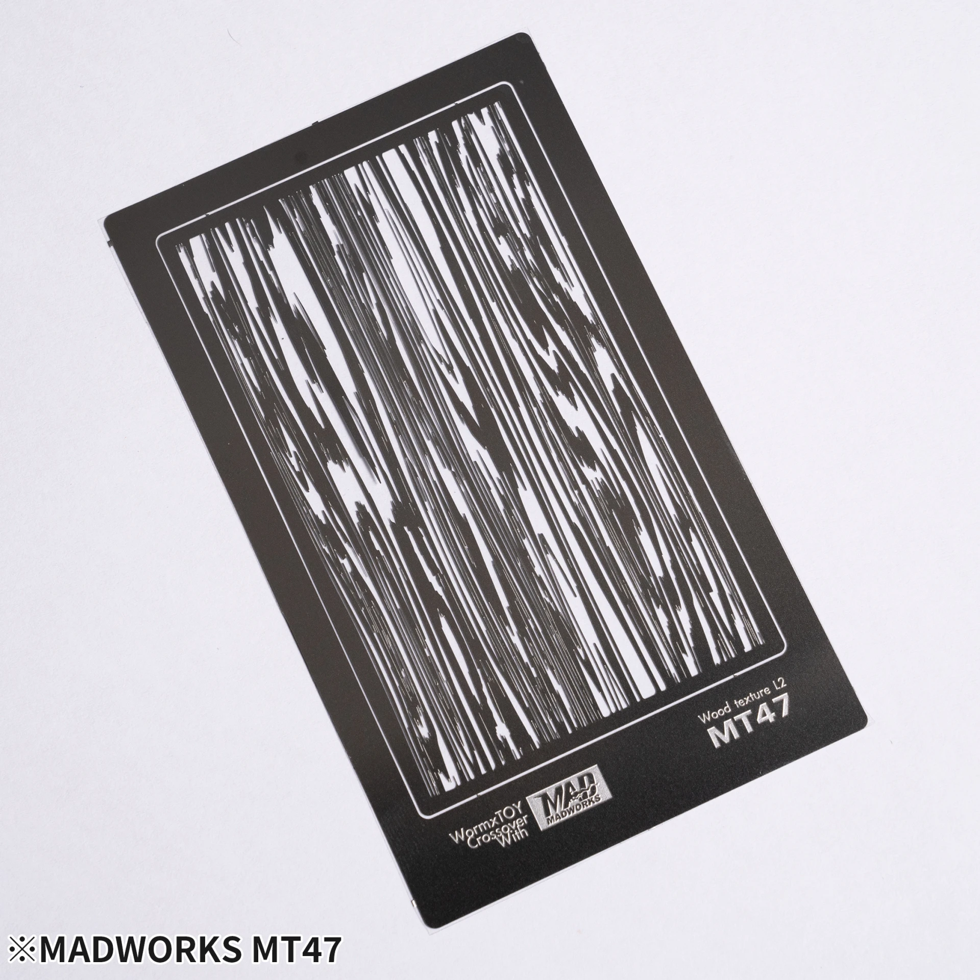 MADWORKS MT-47 特殊塗裝用質感遮噴板7-木紋L2特效遮噴版