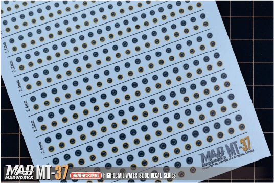 MADWORKS MT-37 圓形細節水貼02 小