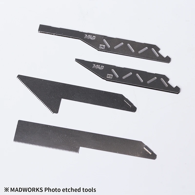 MADWORKS MT-04 基本蝕刻鋸組(小) - 長方形*4/三角型*4/加強護蓋*2