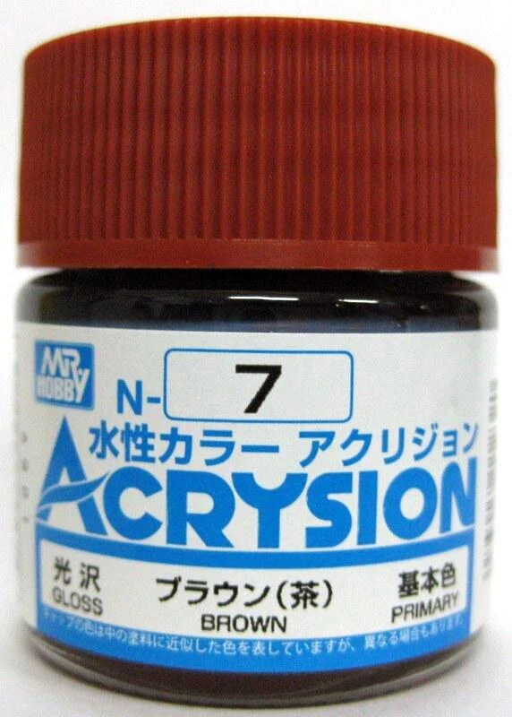 GUNZE 環保水性漆 N-7 N7 亮光 棕色 10ml