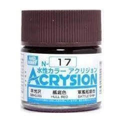 GUNZE 環保水性漆 N-17 N17 半光澤 艦底色 10ml