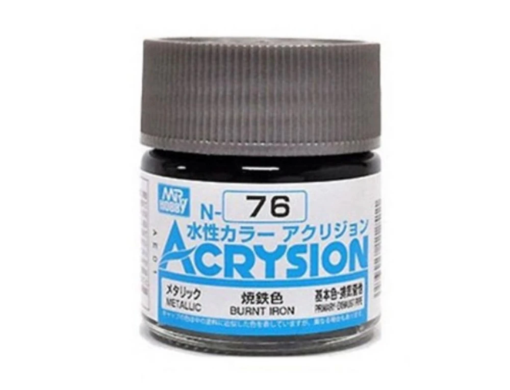 GUNZE 環保水性漆 N-76 N76 亮光 燒鐵色 10ml
