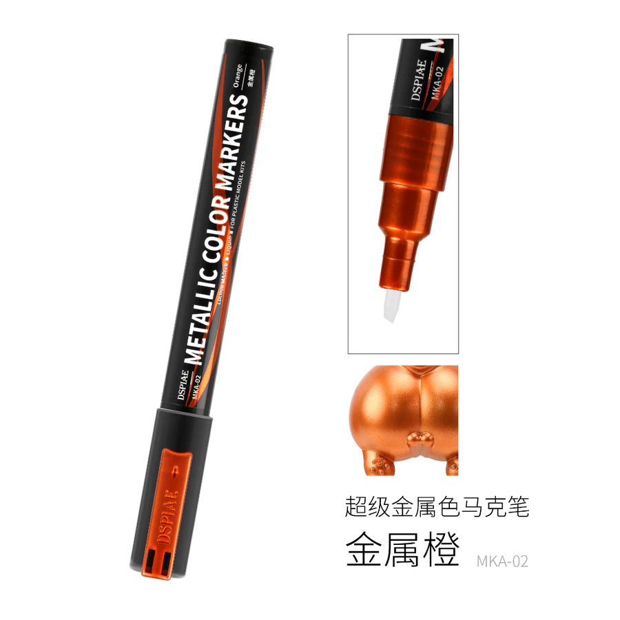 DSPIAE 迪斯派 MKA-02 超級金屬色 雙筆頭 麥克筆 馬克筆 金屬橙